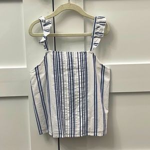 Abercrombie kids blouse with flutter straps. Never worn